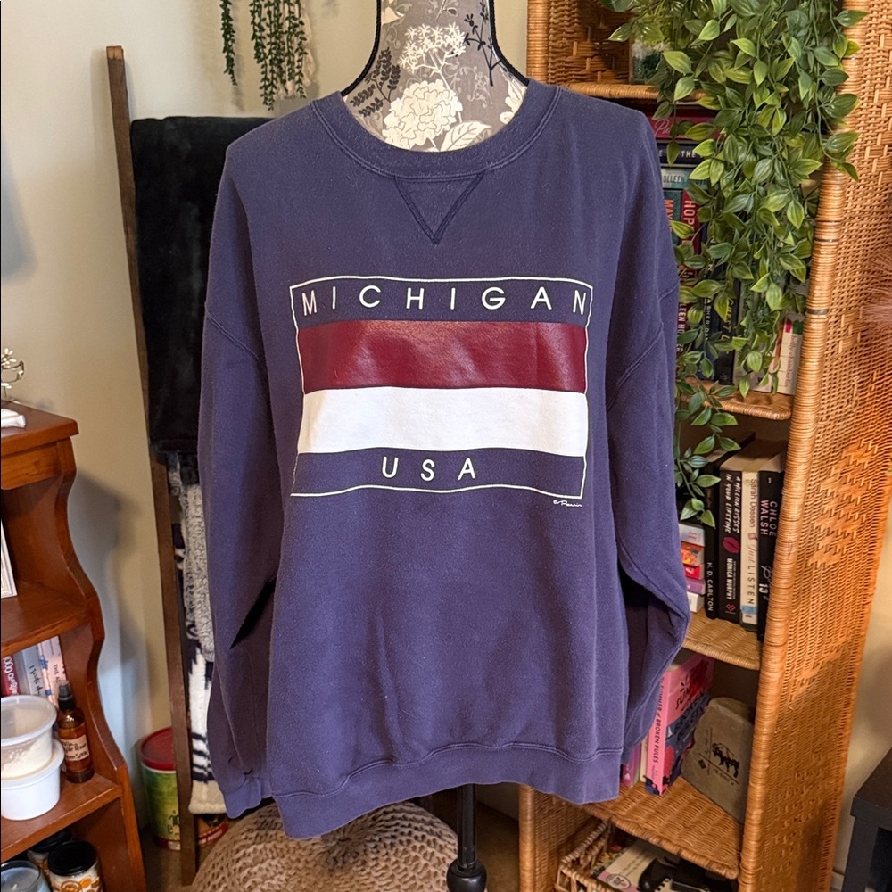 Vintage Michigan USA Crew Neck Sweatshirt
